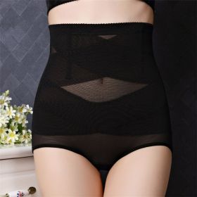 Popular Mesh Sexy High Waist Body Lifting Arm Shaping Underwear (Option: Black-L)