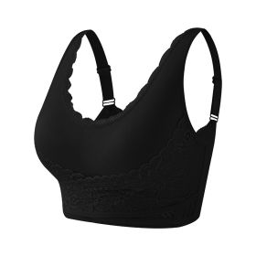 Lace Sports Underwear Upgraded Bra (Option: Black-S)