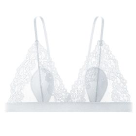 French Crystal Glasses Sexy Lace Lingerie Women (Option: White-M)