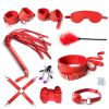 SM Bondage Restraint Set Sex Handcuffs Whip Anal Beads Butt Plug Anal Plug Bullet Vibrator Sex Toys for Woman Adult S&M Fetish