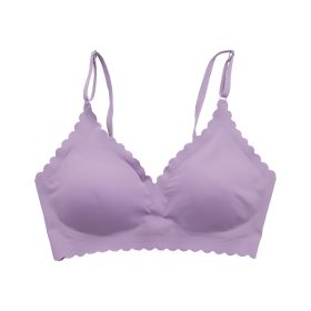 Fitness Vest Bra Women's Comfortable And Breathable (Option: Purple-M)