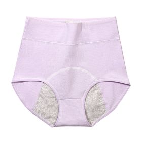 High Waist Belly Contracting Aunt Underwear (Option: Lilac-M)